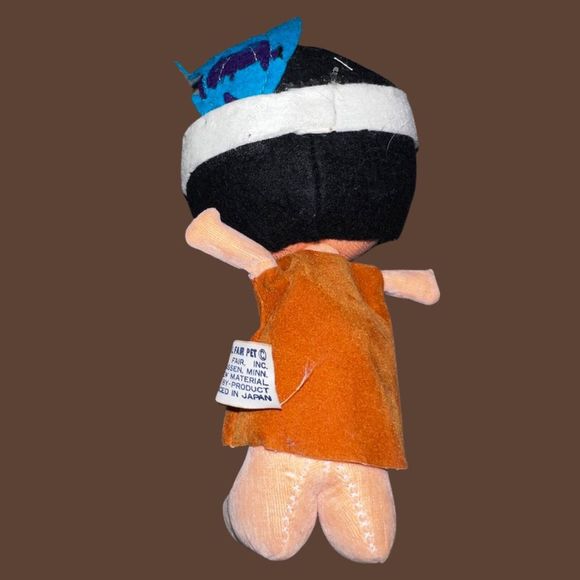 ANTIQUE MID CENTURY MINNEGASCO AMERICAN INDIAN MASCOT STUFFED DOLL - Picture 3 of 4